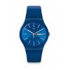 Swatch Bricablue Ρολόι με Μπλε Καουτσούκ Λουράκι