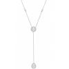Κολιέ Laura P. Precious ασήμι 925 με λευκά ζιργκόν
